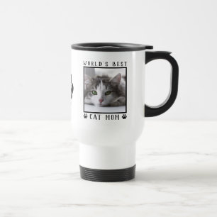 Mug De Voyage Empreintes de patte de la meilleure maman de chat