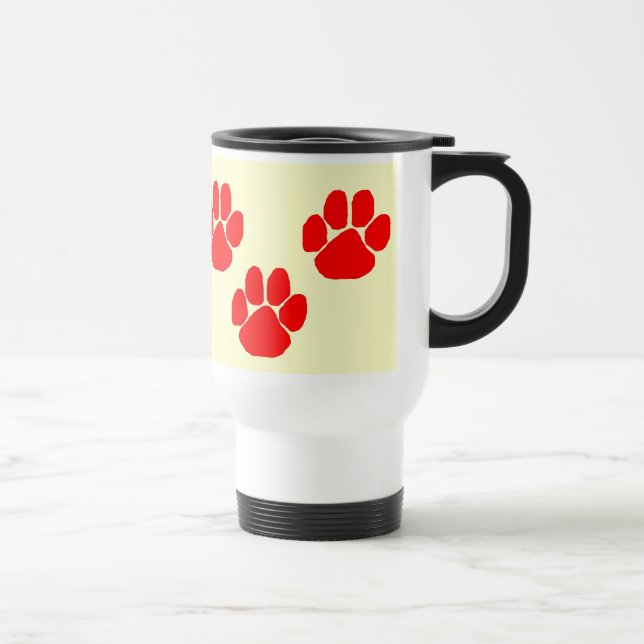 Mug De Voyage Empreintes de pattes (Droite)