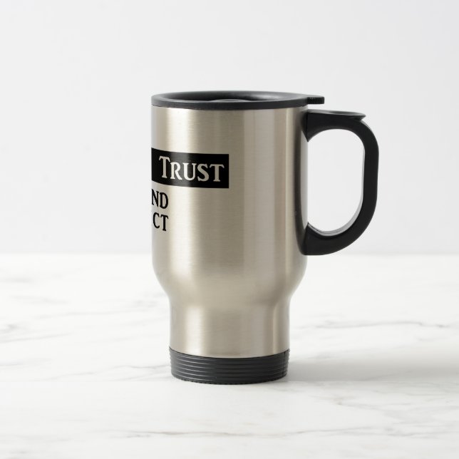 Mug De Voyage 'En brouillard nous faisons confiance" - à la (Droit)