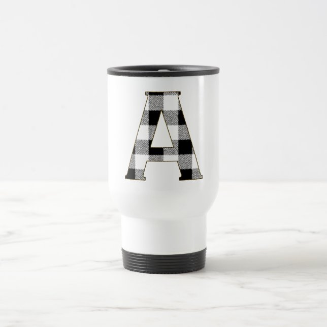 Mug De Voyage en vichy Vérifier A (Centre)
