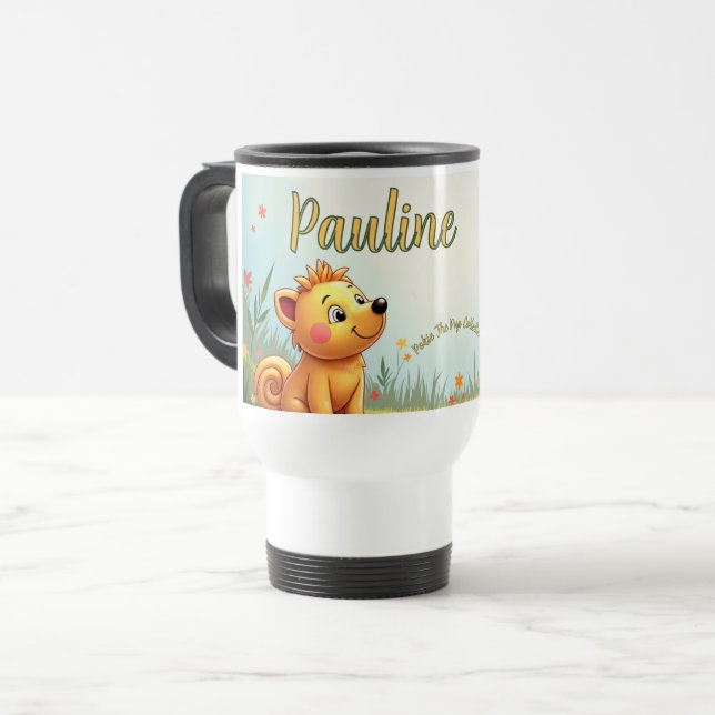 Mug De Voyage enfants personnalisés voyage mug (Devant gauche)