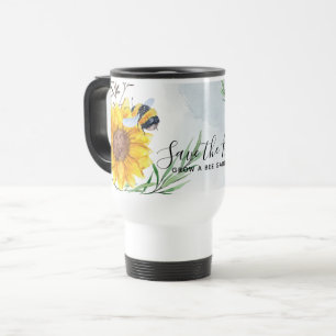 Mug De Voyage Enregistrer Les Abeilles - Citations, Slogans Dit