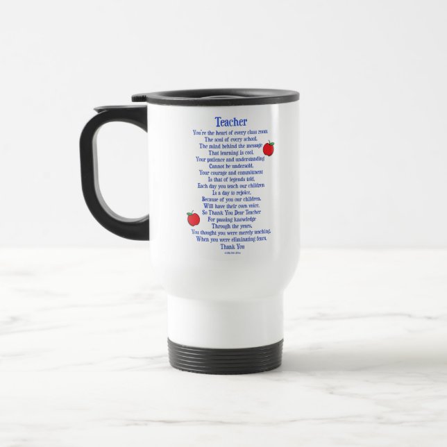 Mug De Voyage Enseignant (Gauche)