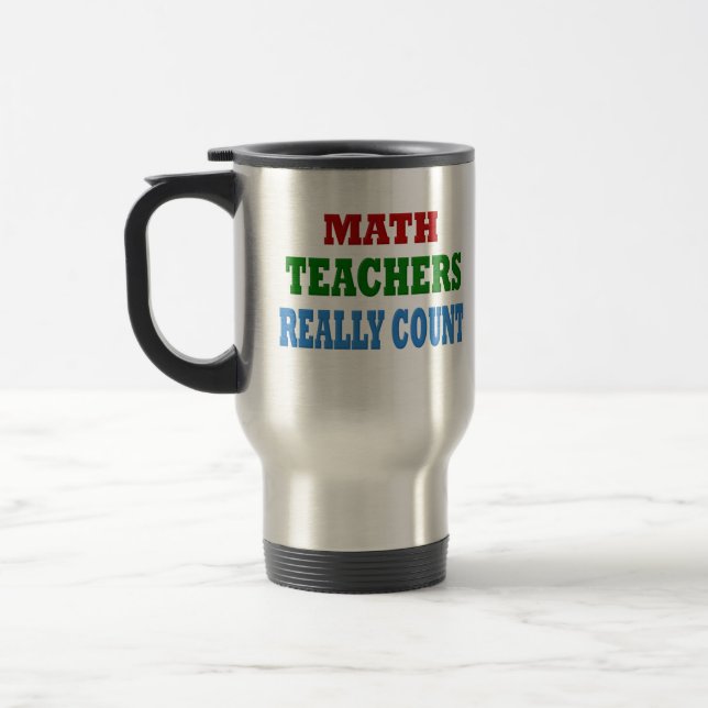 Mug De Voyage Enseignant marrant des maths (Gauche)