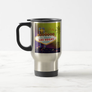 Mug De Voyage Enseigne de Las Vegas de style personnalisable