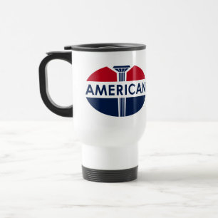 Mug De Voyage Enseigne de station-service américaine. Version pl