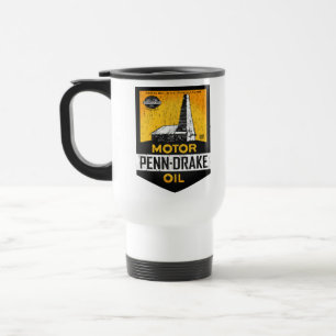 Mug De Voyage Enseigne vintage en détresse de Penn Drake Motor O