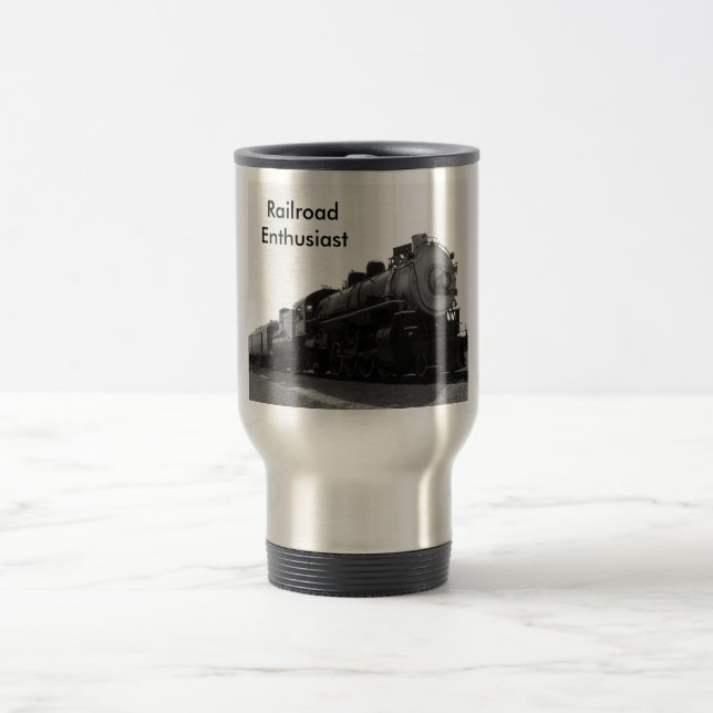 Mug De Voyage Enthousiaste de chemin de fer (Centre)