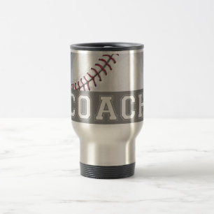 Mug De Voyage Entraîneur de baseball