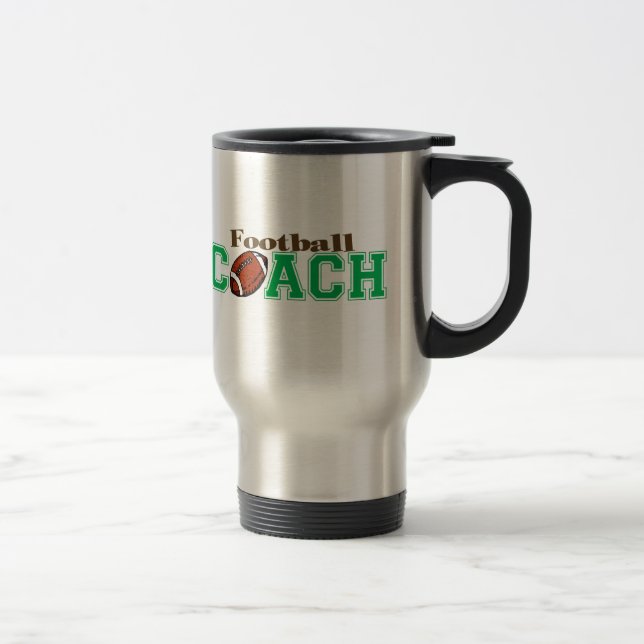 Mug De Voyage Entraîneur de football américain (Droit)