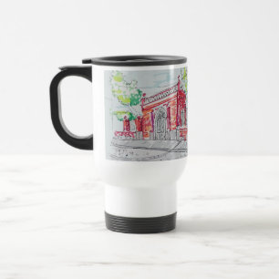 Mug De Voyage Entrée Historique en Brique Rouge