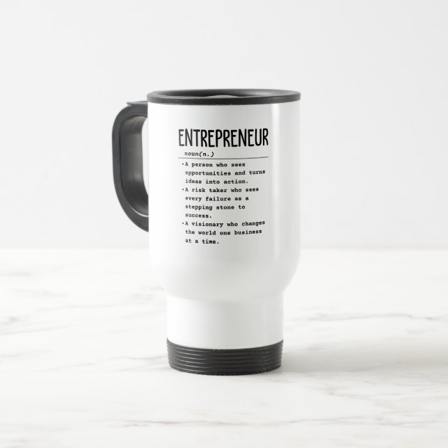 Mug De Voyage Entrepreneur (Devant gauche)
