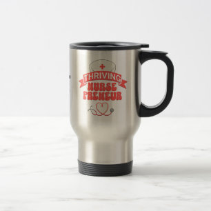 Mug De Voyage Entrepreneur infirmière prospère sur mesure
