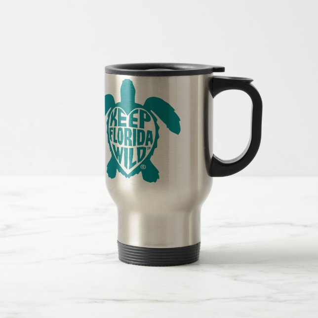 Mug De Voyage Épargnant de tortue de mer (Droit)