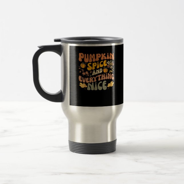 Mug De Voyage Épices citrouilles Et Tout Beau Automne Saison Aut (Gauche)