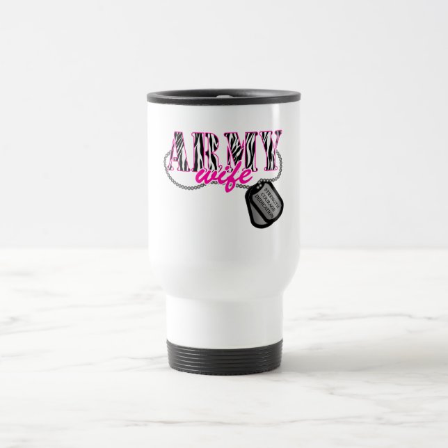Mug De Voyage Épouse d'armée (Centre)