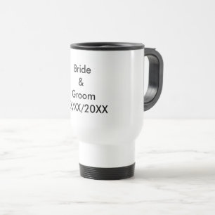 Mug De Voyage Épouse et chambre personnalisée avec date