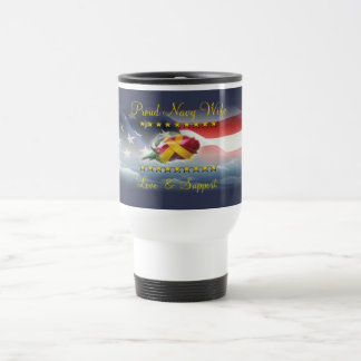 Mug De Voyage Épouse fière de marine