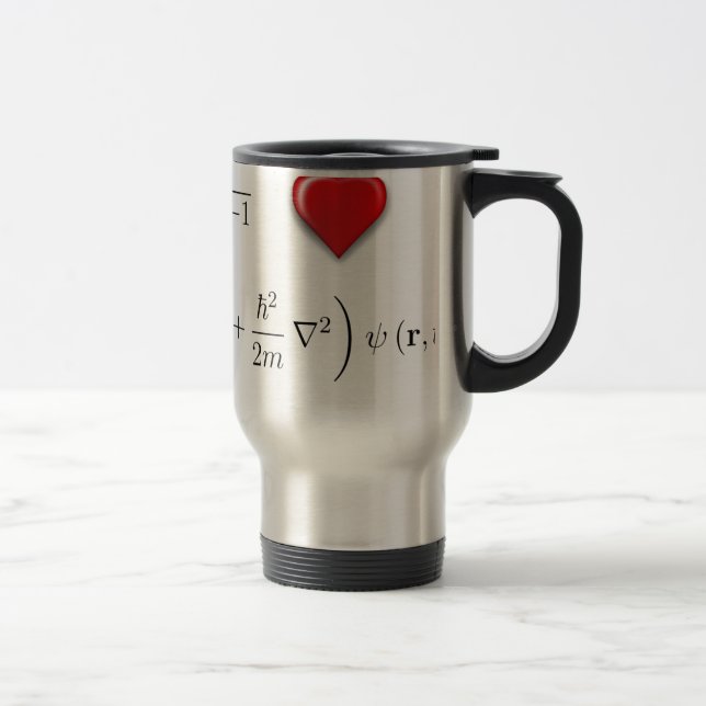 Mug De Voyage Équation de Schrodinger du coeur I (Droit)