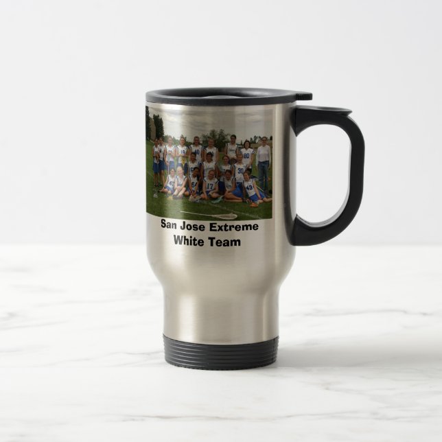 Mug De Voyage Équipe blanche extrême de San Jose (Droit)