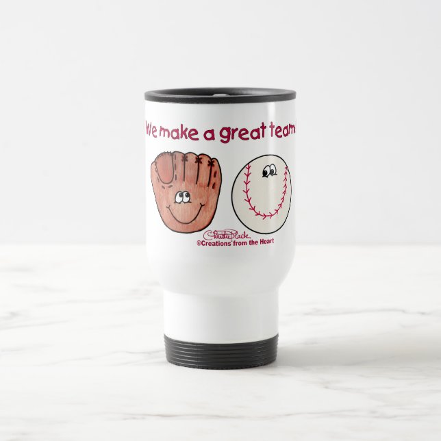 Mug De Voyage Équipe de baseball et de baseball (Centre)