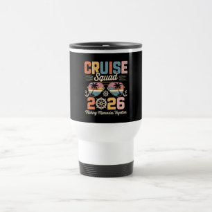 Mug De Voyage Équipe de croisière 2026 Vacances en famille Rétro