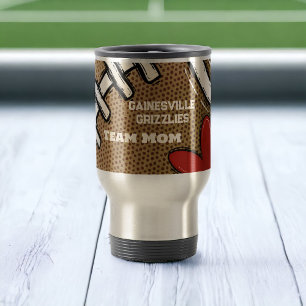 Mug De Voyage Équipe de football Maman cadeau personnalisé