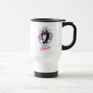 Mug De Voyage Équipe de suicide | Harley Quinn Graffiti encré
