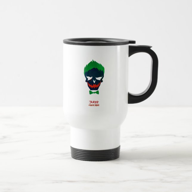 Mug De Voyage Équipe de suicide | Icône Tête de joker (Droite)