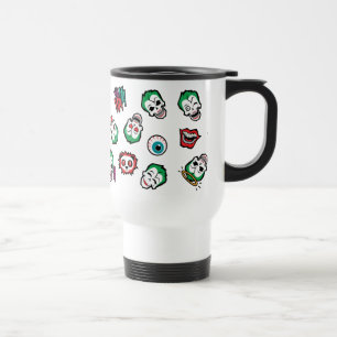 Mug De Voyage Équipe de suicide   Joker Emoji Motif
