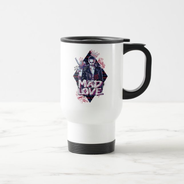 Mug De Voyage Équipe de suicide | Mad Love (Droite)