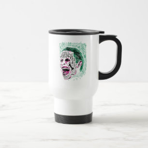 Mug De Voyage Équipe de suicide Rire Joker Head Sketch
