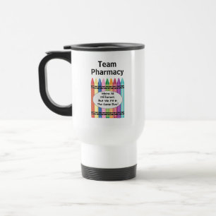 Mug De Voyage Équipe de technicien en pharmacie personnalisée