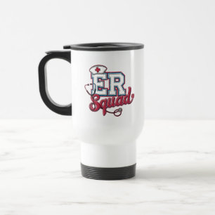 Mug De Voyage Équipe des urgences, salle d'urgence, chemise d'in