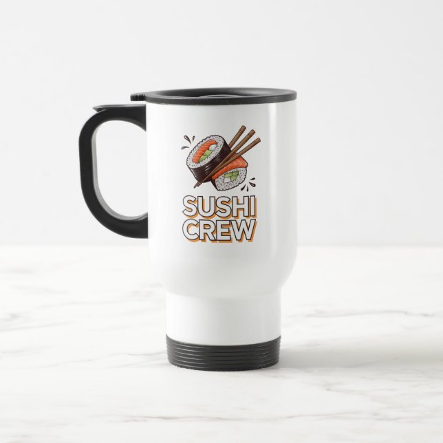 Mug De Voyage Équipe Sushi (Gauche)