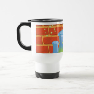 Mug De Voyage Équipement en verre de dessin sur banc
