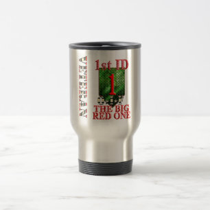 Mug De Voyage ęr Rouge un OIF de Division d'infanterie grand