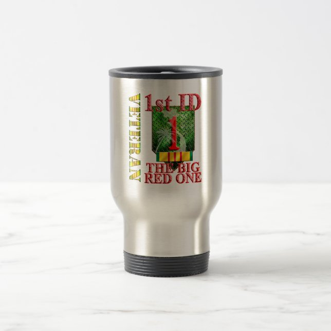 Mug De Voyage ęr Vétéran du Vietnam de Division d'infanterie (Centre)