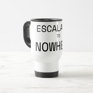 Mug De Voyage Escalade vers Nulle Part Typographie Isolée pour N