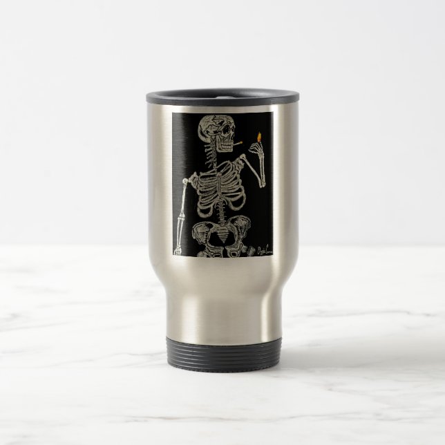 Mug De Voyage Eskeleto Fumador (Centre)