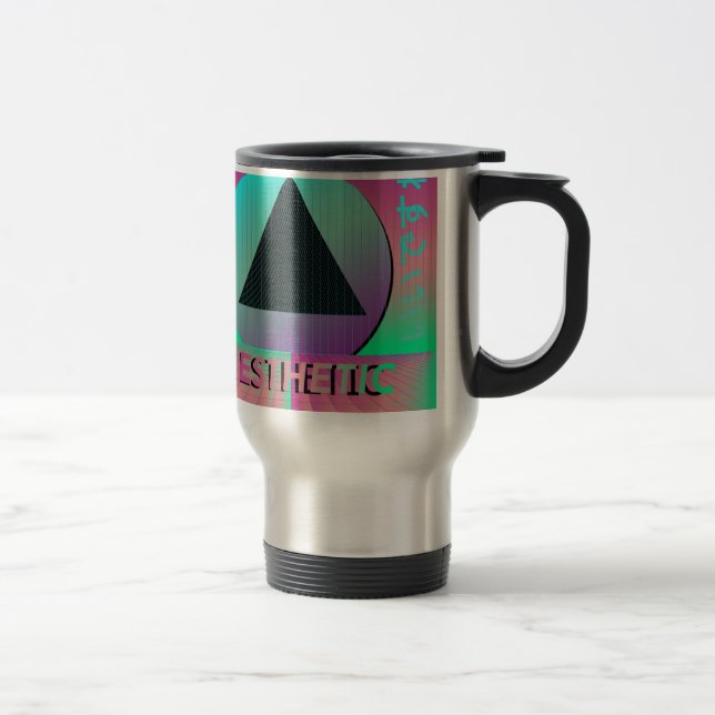 Mug De Voyage esthétique des ondes de vapeur (Droit)