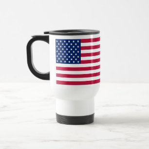 Mug De Voyage États-Unis drapeau national Amérique étoiles rayur