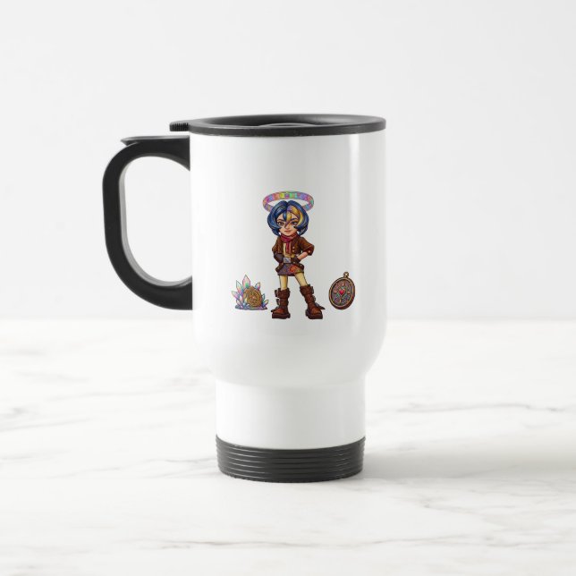 Mug De Voyage Eternel Voyageur : Célébration Broderie (Gauche)