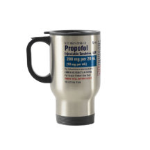Étiquette drôle de Propofol médical