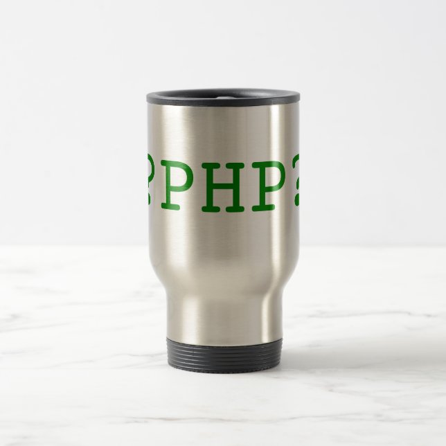 Mug De Voyage Étiquettes de PHP (Centre)