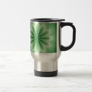 Mug De Voyage Étoile Abstraite verte