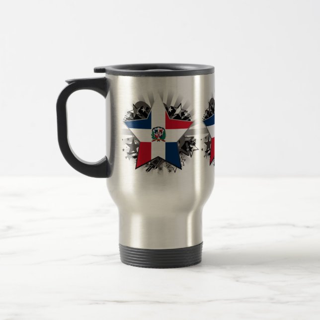 Mug De Voyage Étoile de la République Dominicaine (Gauche)
