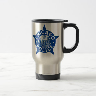 Mug De Voyage ÉTOILE VINTAGE de police de Chicago