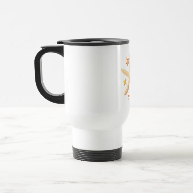 Mug De Voyage Étoiles de mer et les petites (Gauche)