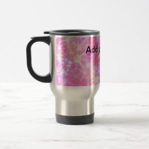 Mug De Voyage Étoiles scintillantes roses rouges simples ajoutez